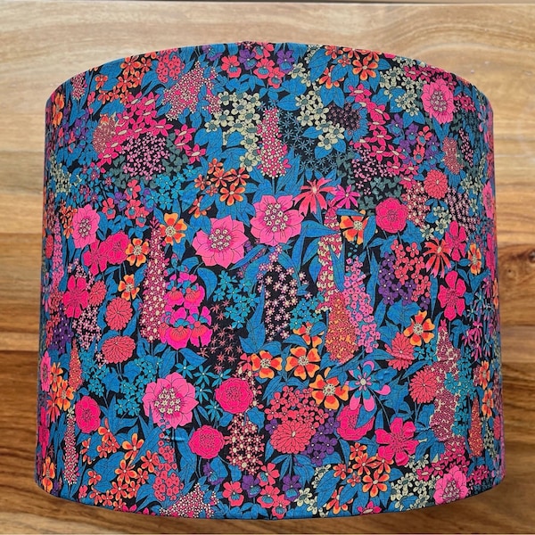 Liberty lampshade  Ciara C cotton abaiable in 30cm 20cm sizes suited to ceiling pendant and lamp