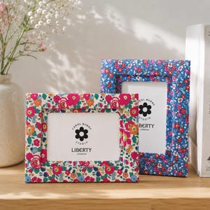 Liberty Print Photo Frames, Handmade in Cornwall, Free Photo Printed