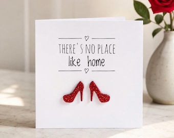There's no place like home with handpainted wooden ruby slippers