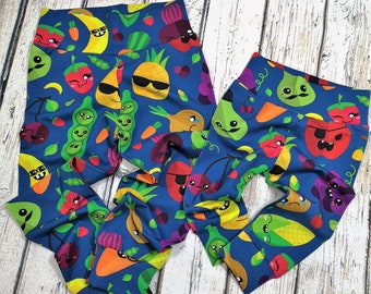 leggings pour bébés, leggings pour enfants, leggings unisexes, leggings de légumes Harvest 3-6 mois