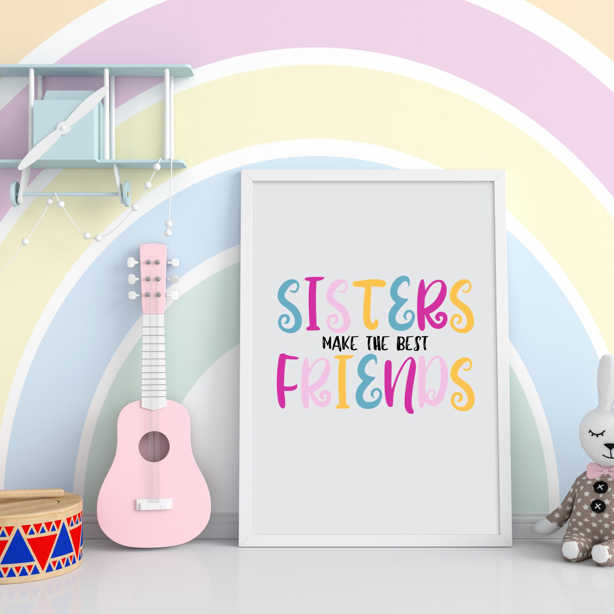 Sisters Make the Best Friends Digital Wall Art Sister Quote Printable ...