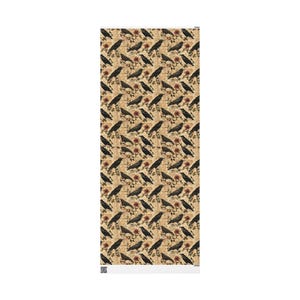 Vintage Crow Wrapping Paper Roll, Gothic Dark Academia Gift Wrap, Raven Ephemera, Poe Inspired, Halloween & Nature Lover Gift Packaging image 7