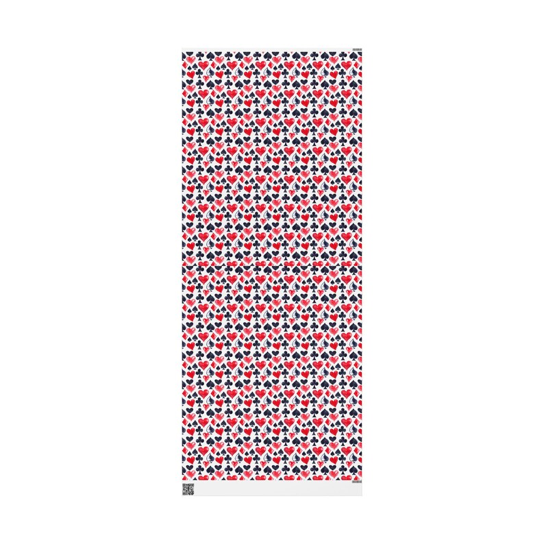 Watercolor Playing Card Wrapping Paper, Casino Game Night Gift Wrap ...