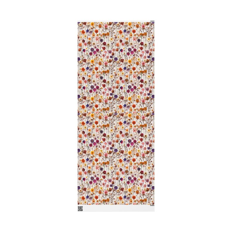 3D Effect Pressed Flower Wrapping Paper, Bridal Party Gift Wrap, Cottagecore Floral Wrap, Garden Wedding Party, Spring Gift Wrap image 7