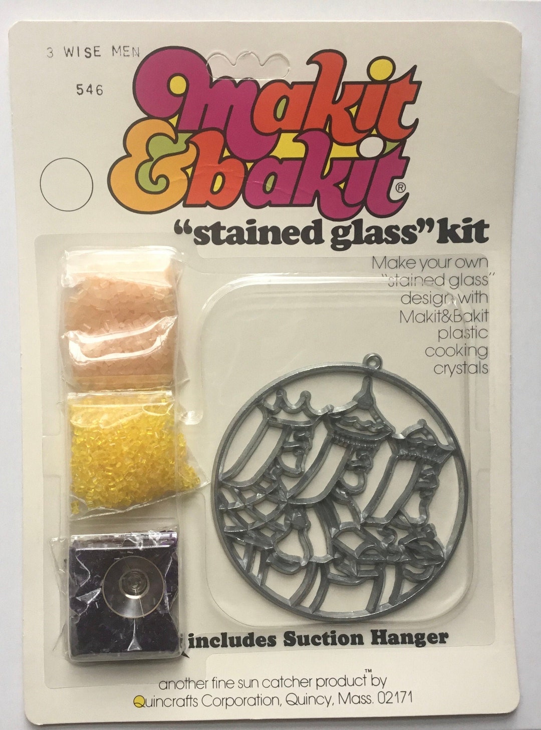 Three Wise Men Kings Makit Bakit DIY Suncatcher Form and Plastic Baking