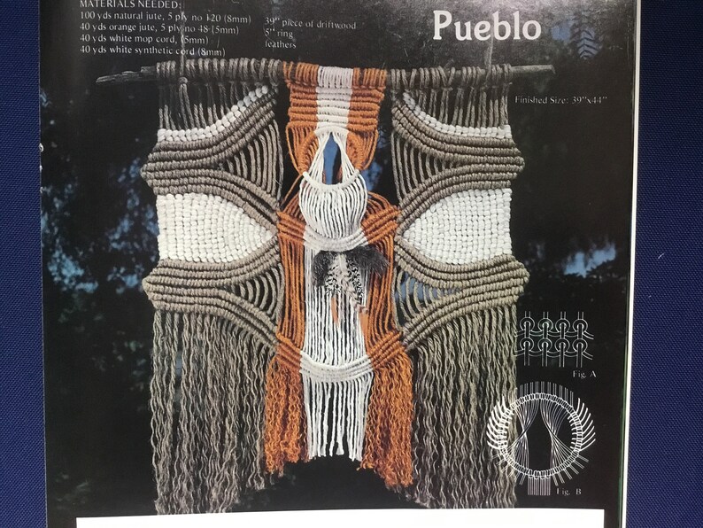 Large Macrame Wall Hangings Vintage Pattern Book PDF Digital Etsy Denmark