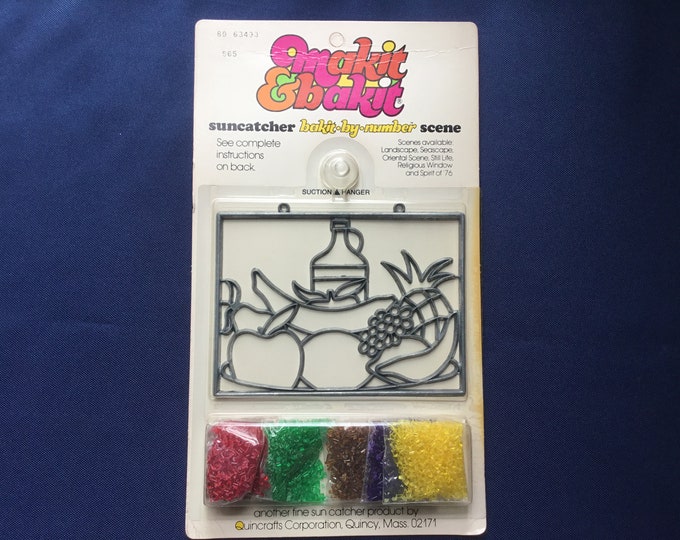 Vintage Makit Bakit Still Life Kit Ornament Suncatcher Form and Baking