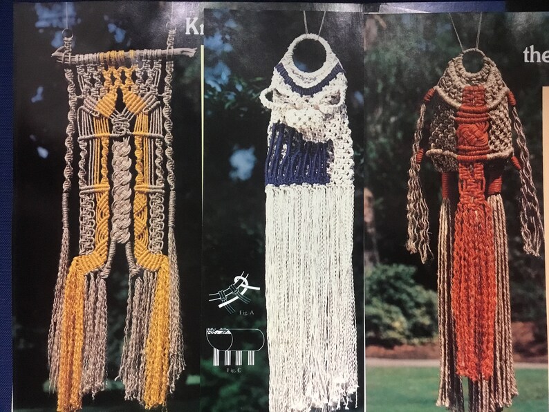 Large Macrame Wall Hangings Vintage Pattern Book PDF Digital Etsy Denmark