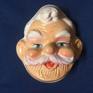 12 Pack Vintage Santa Head Face Grandpa Half Face for Doll Making