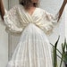 Boho-Maxikleid aus Baumwolle mit Spitzenbesatz/Kaftan-Hochzeitskleid/Boho-Hochzeitskleid/Rüschen-Maxikleid/Umstandsfotoshooting-Maxikleid,Damenkleid.