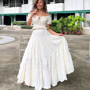 2 piece white lace set store