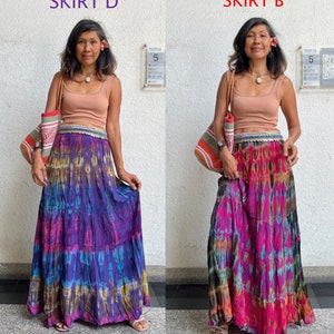 Tie Dye Maxi Skirt