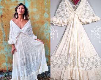 used bohemian wedding dress