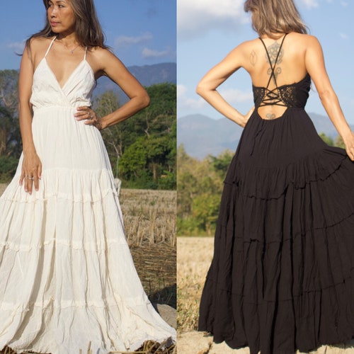 Sexy Backless Halter Maxi Dresssummer ...