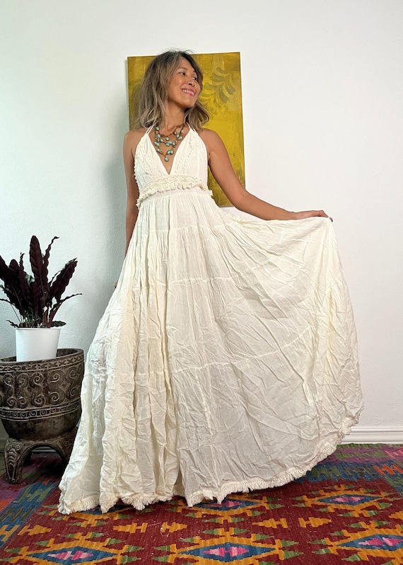 Boho Wedding Dress/ Open back Maxi Dress/Deep V Neck Maxi Dress/Halter backless dress/Pre Wedding Dress/Maternity for photoshoot dress dress Boho Wedding Dress/ Open back Maxi Dress/Deep V Neck Maxi Dress/Halter backless dress/Pre Wedding Dress/Maternity for photoshoot dress dress
