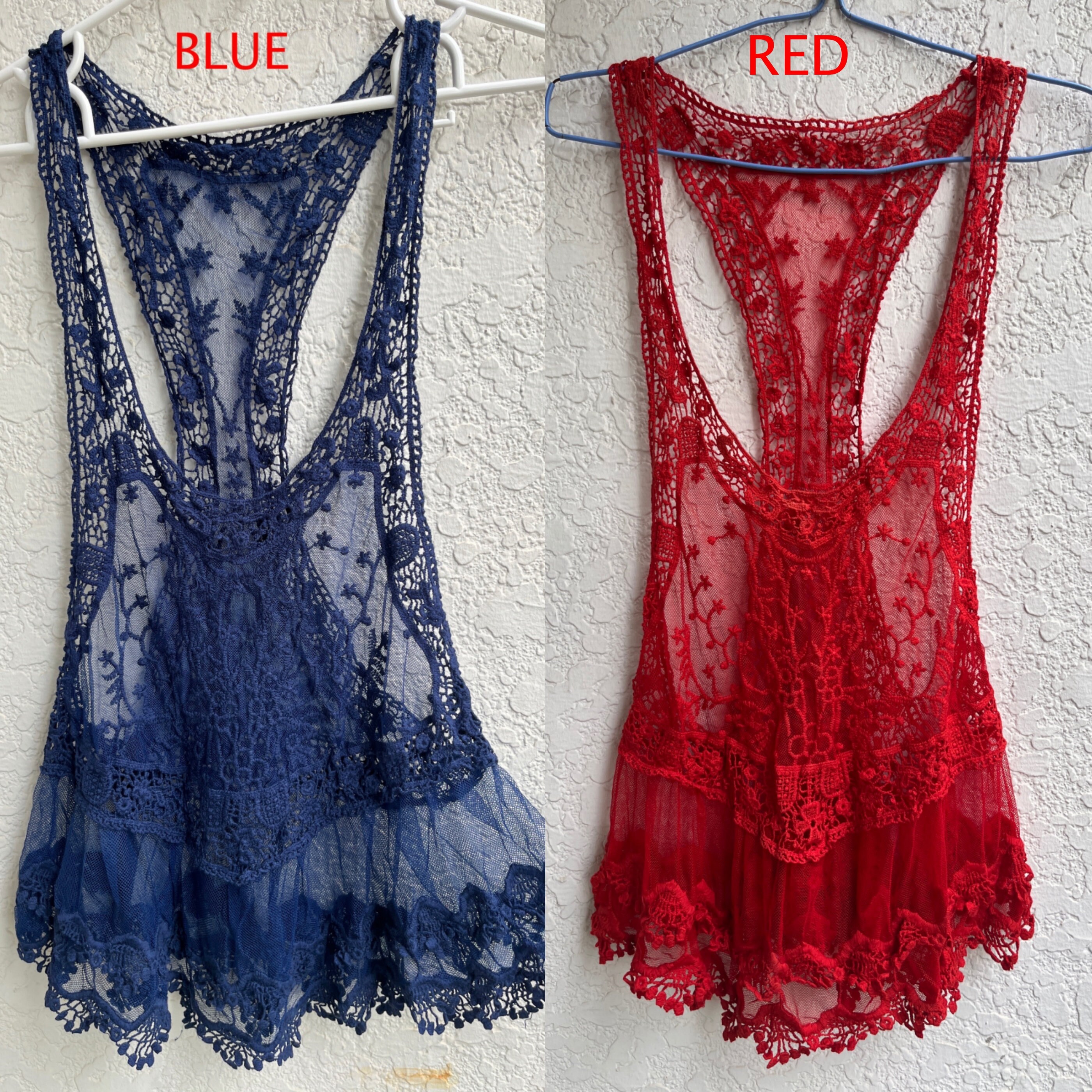 Sheer Lace Tank Top /boho Lace Top/ Romantic Lace Top/swim