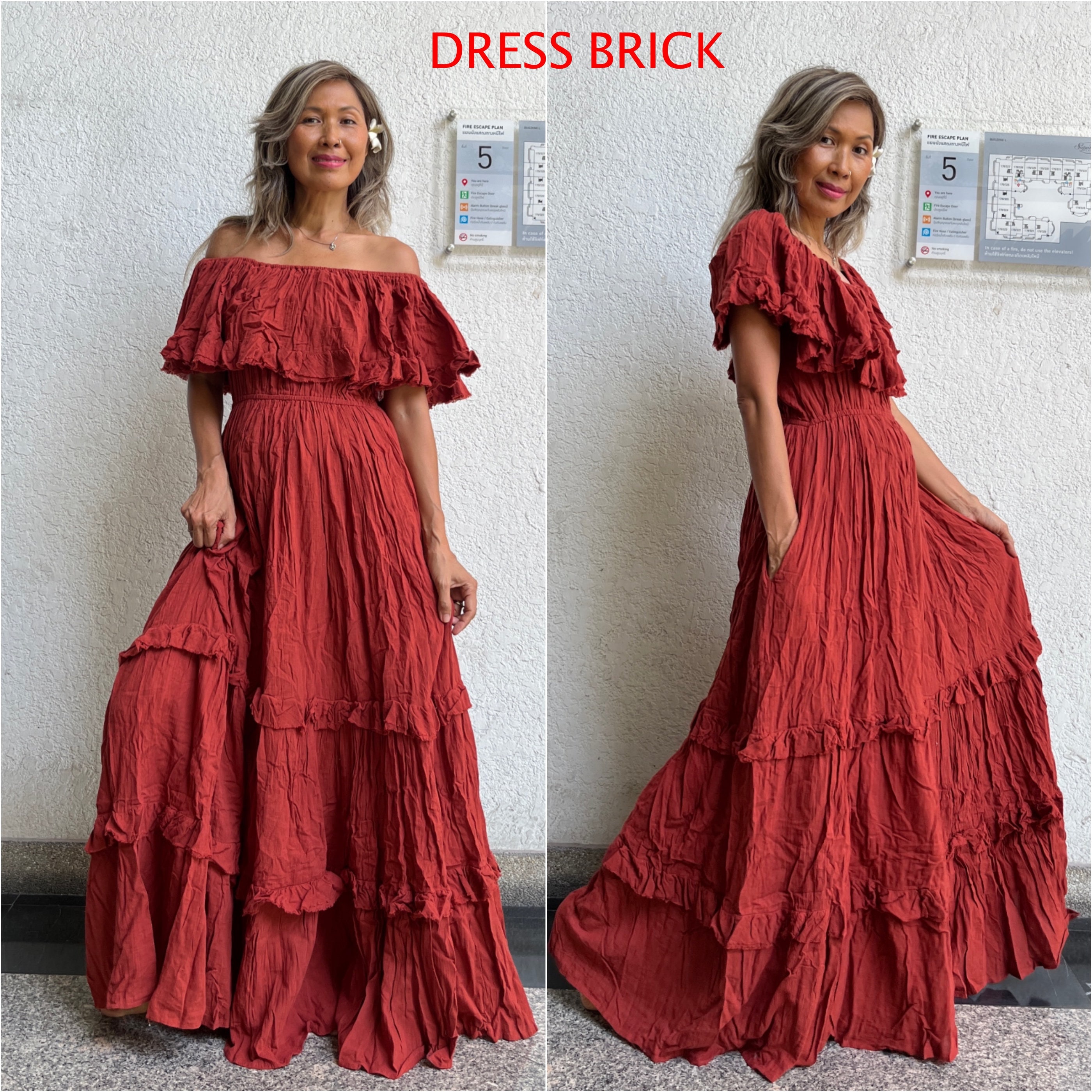 fitted lace wedding dress Pinkblush Cream Off Shoulder Ruffle Tiered Maternity Maxi Dress Small main image 0