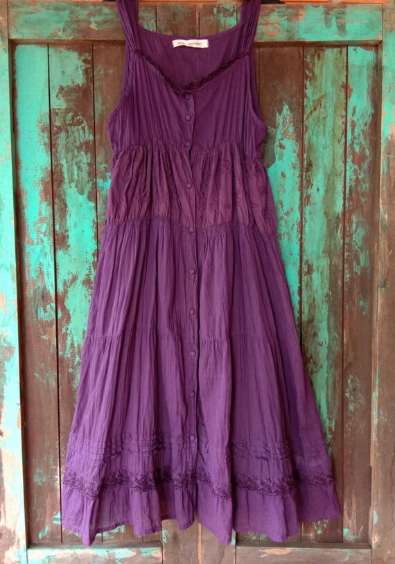 Vintage Dark Purple Dress/Sundress 