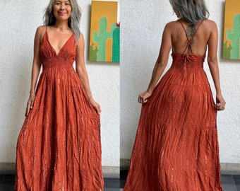 Boho Tie Dye  Maxi Dress,,Maternity maxi dress,Rayon tie dye dress,Festival tie dye dress,Hippie tie dye dress,Backless Tie dye maxi dress.