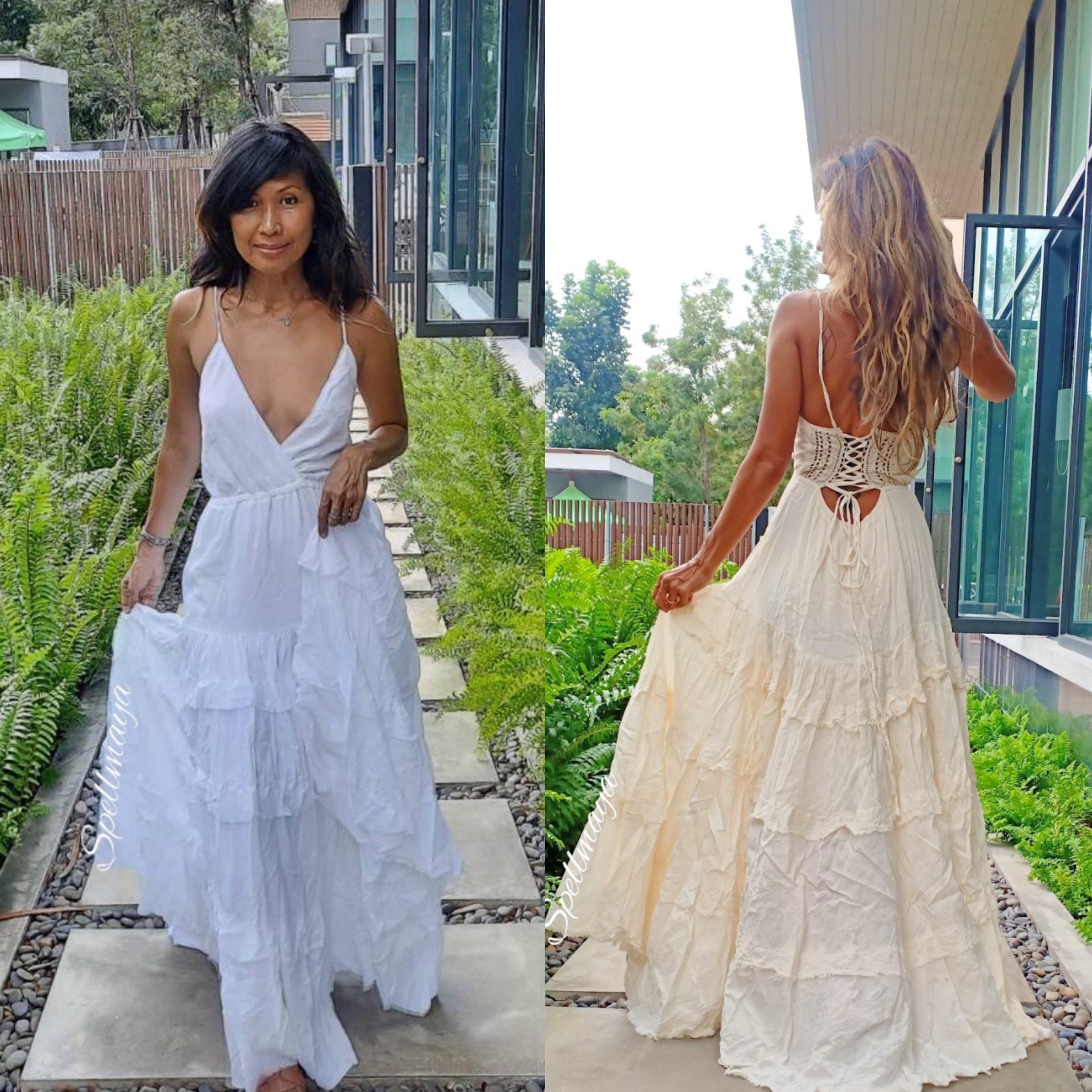 sexy backless maxi dress
