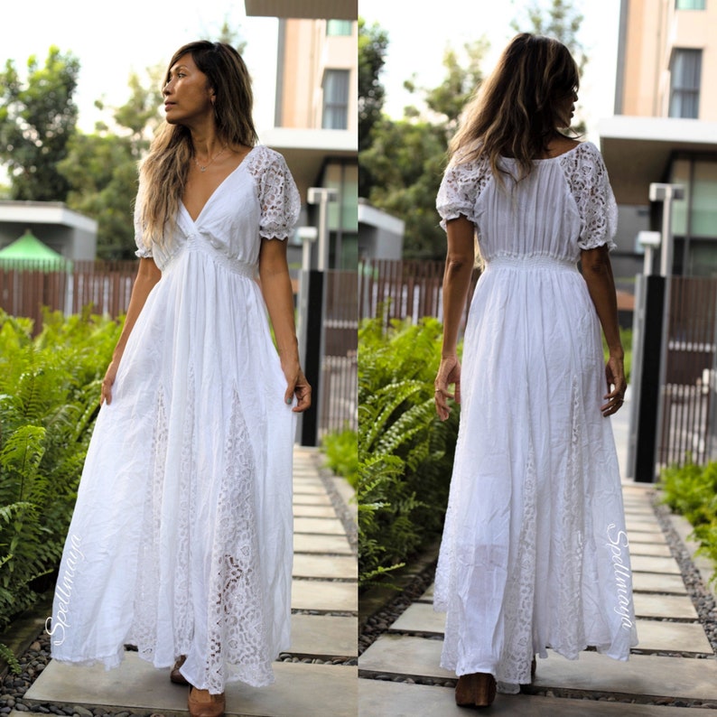 cotton lace gown