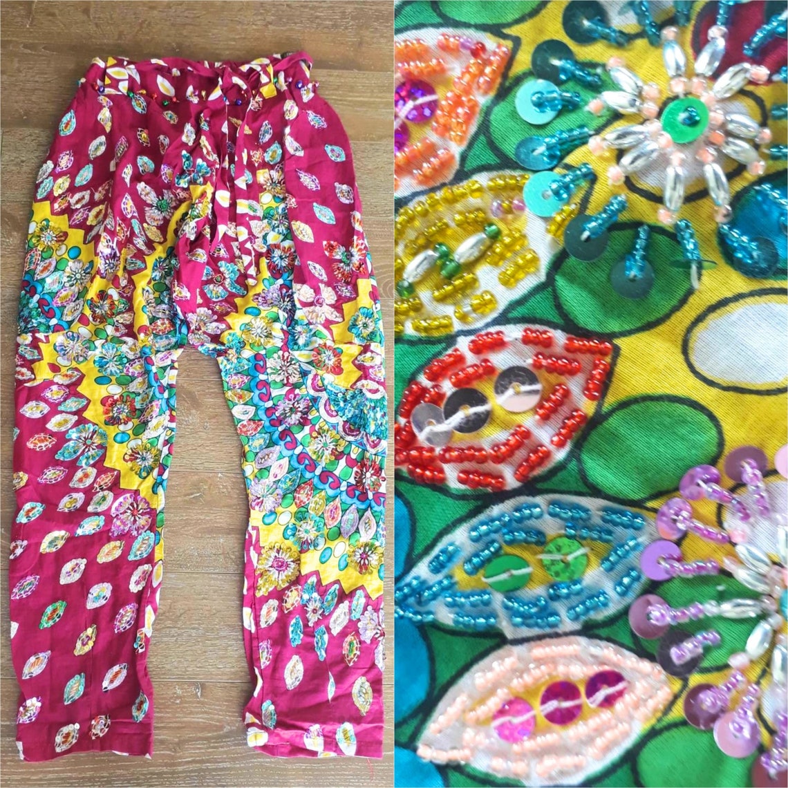 Sequin Harem Pants