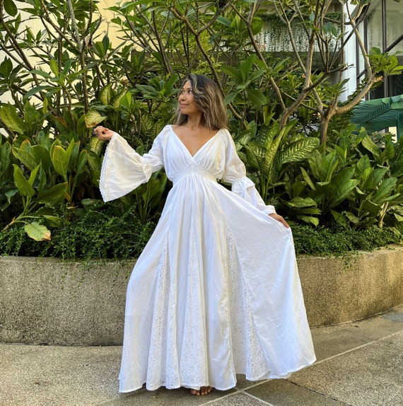 knee length dresses for ladies Sandrine Off Shoulder Knit Maxi Dress / White | Meshki
