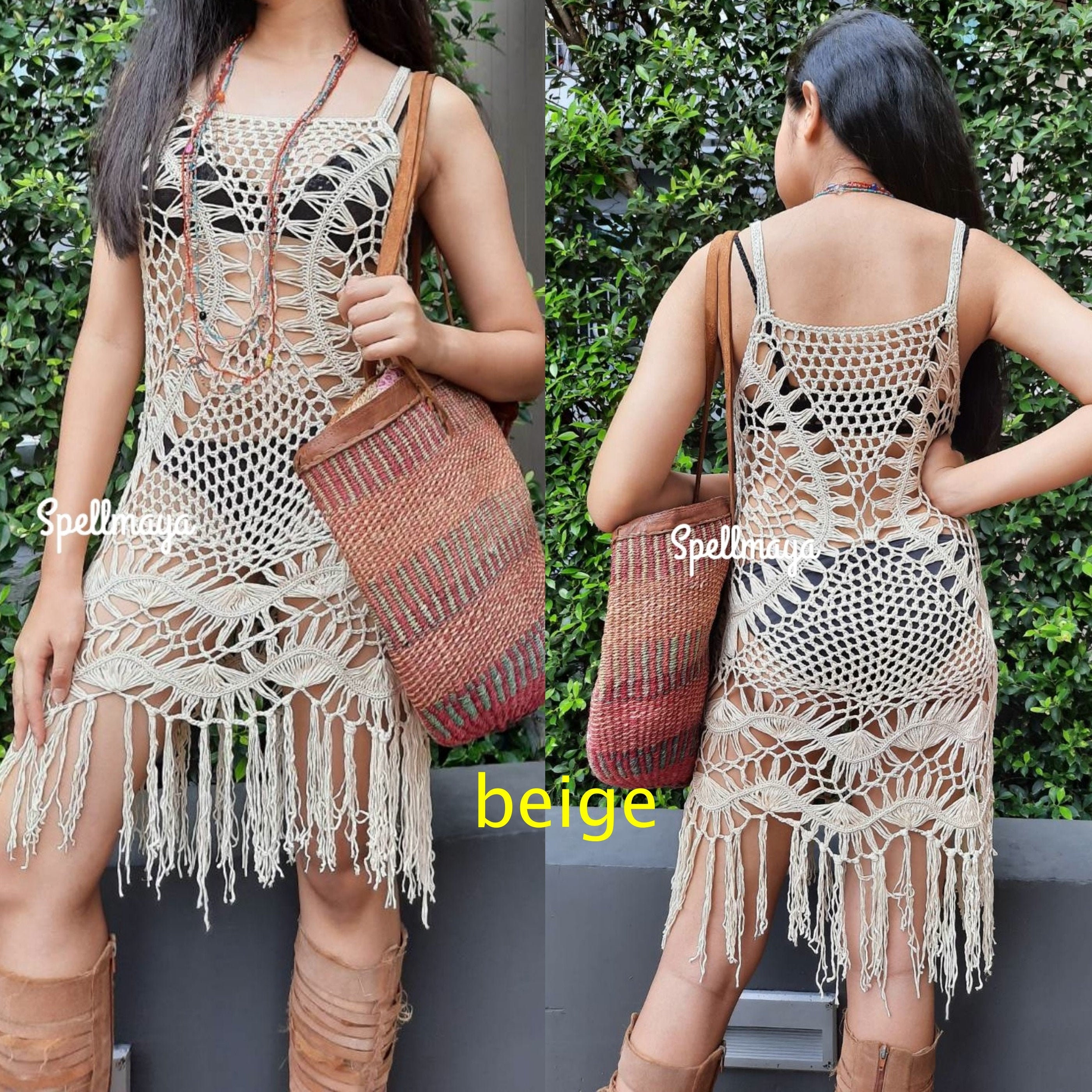 Crochet Fringe Dress - Etsy