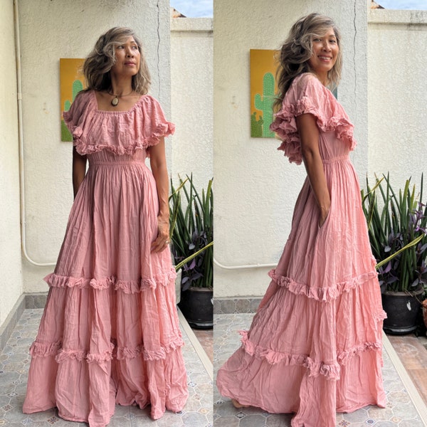 Flowy Beach Wedding Dress Etsy