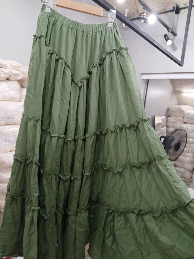 Boho Maxi Skirt/Boho Set Clothing,Cotton Maxi Skirt,Maternity 2 piece set,Festival 2 Pieces set, Options for Top Only,Skirt Only, or Set image 7