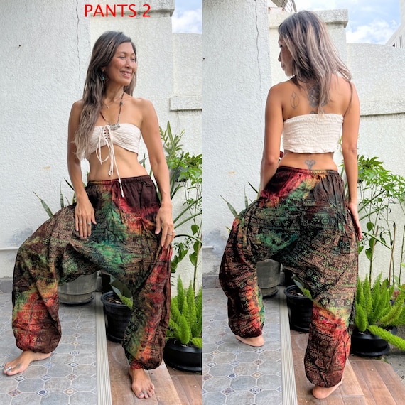 Handmade Patchwork Harem Pants,hippie Patchwork Harem Pants,cotton Harem  Pants,festival Harem Pants,unisex Harem Pants,yoga Harem Pants. -   Norway