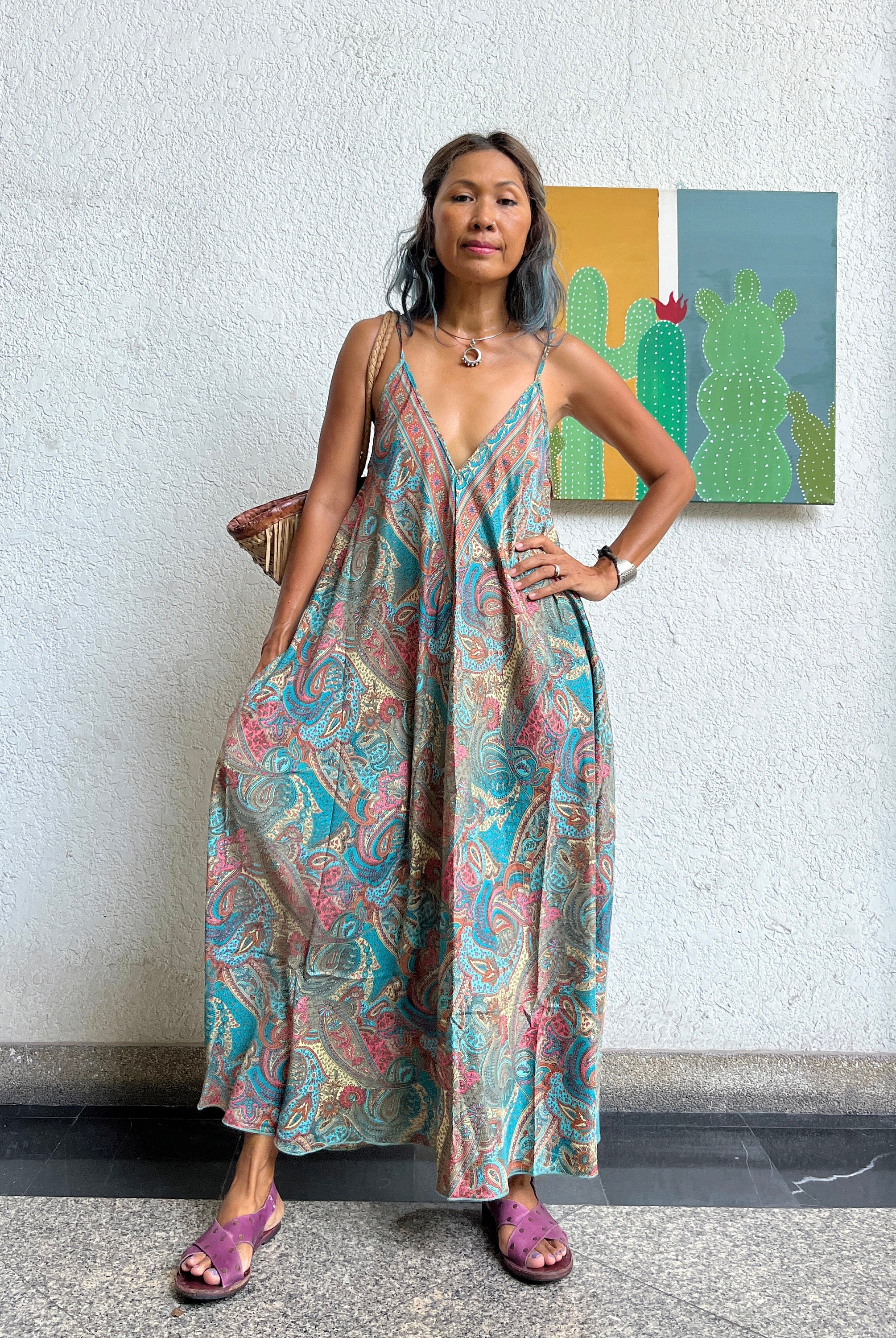 embellished asymmetric maxi dress Semi-Sheer Embellished Asymmetric Maxi Dress in White - 14