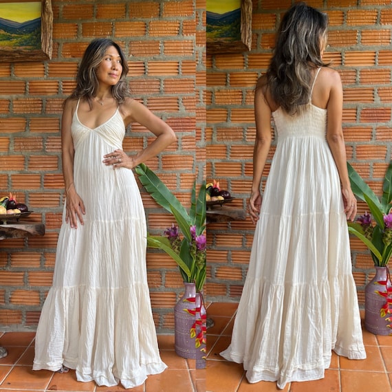 Boho Wedding Dress,cotton Maxi Dress,deep V Neck Maxi Dress,beach Wedding  Dress,gownsmaternity for Photoshoot Dress,halter Maxi Dress. - Etsy