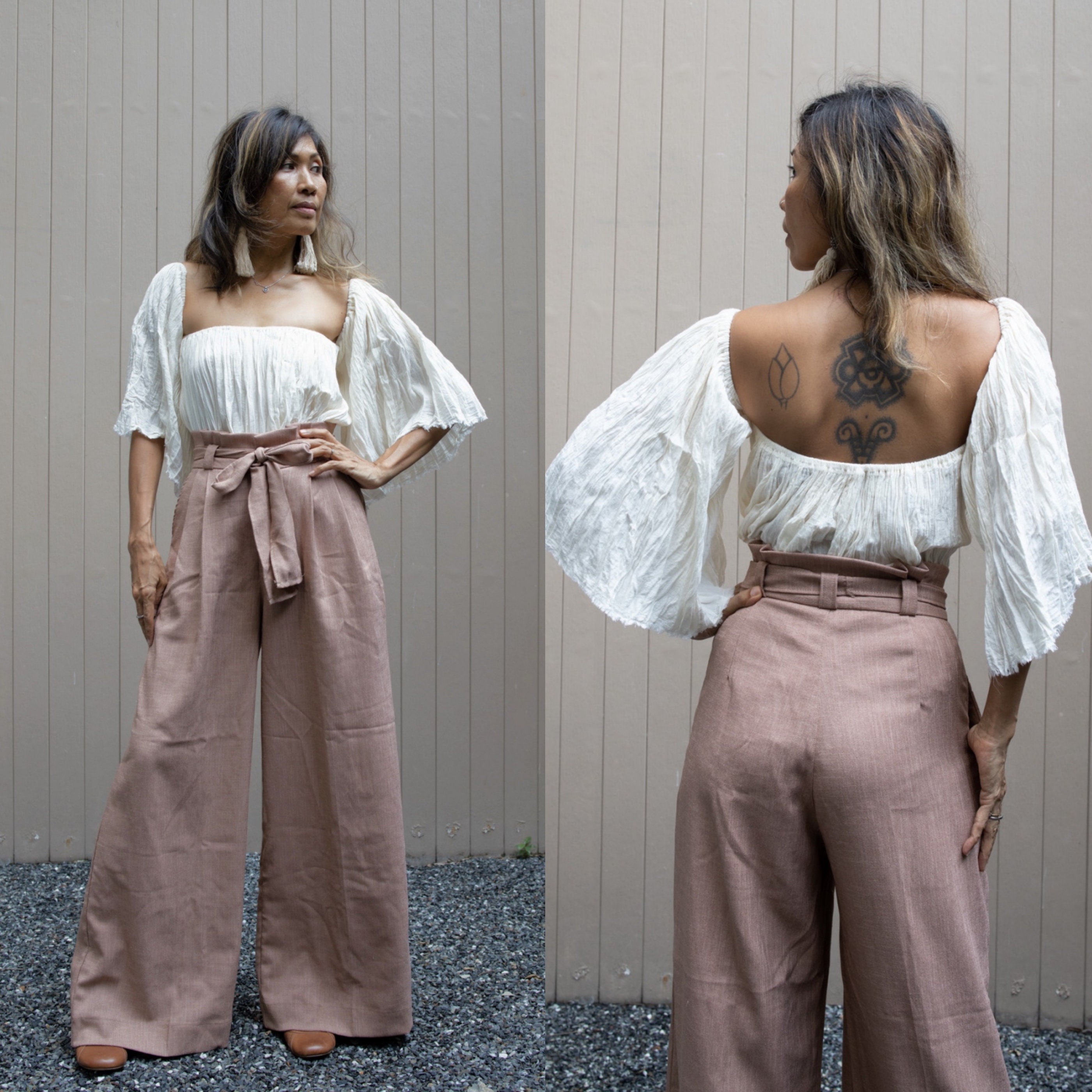 Handmade Women's High Waist Long Pants/women's Long - Etsy