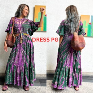 Cotton Tie Dye Dress Etsy UK