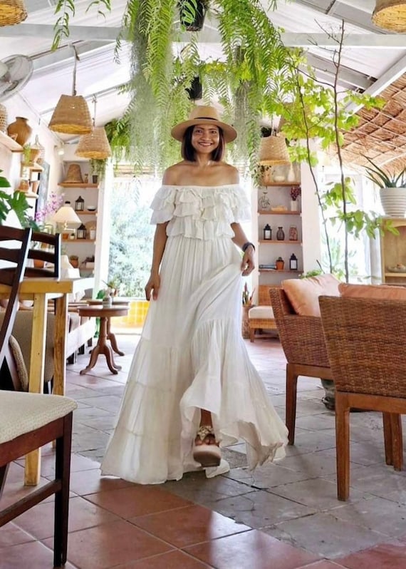 Abito Da Sposa Maternità In Pizzo | Con Maniche A Volant E Scollo A Cuore | Lungo Con Treno | Per Foto Gravidanza - Foto 8