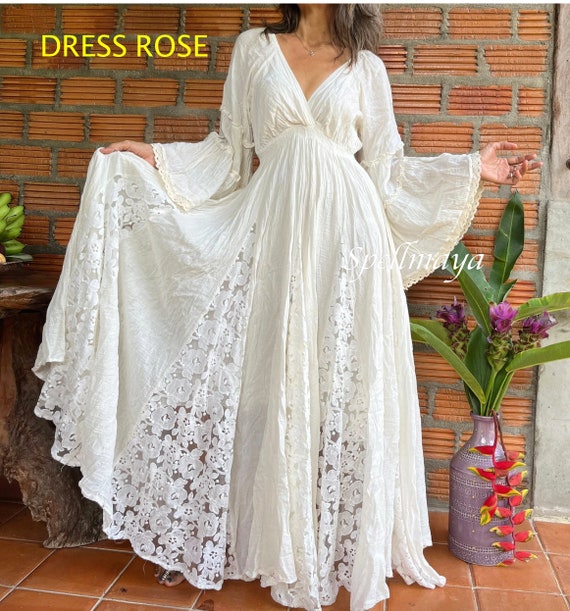 white christmas dresses Holly-Maternity Soft Chiffon Unique Boho Dresses M-xl