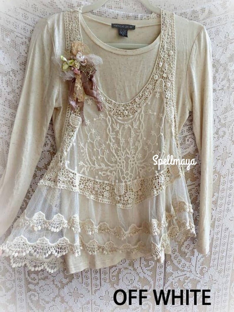 Sheer Lace Tank Top /Boho Lace Top/ Romantic Lace top/Swim suit cover up./Bikini cover up,Mesh lace Tank/Lace Tank Top/Sheer lace Cream Top image 6