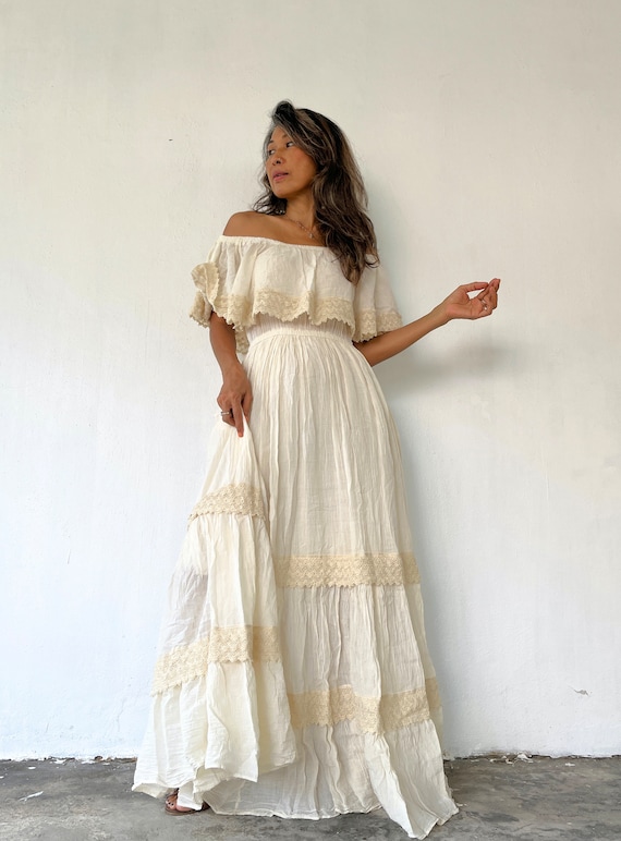 Bohemian Wedding Dress ,Off The Shoulder White Dress, Raw Cotton Long Maxi Dress,Boho Wedding Dress, Bridesmaid Dress. Bohemian Wedding Dress ,Off The Shoulder White Dress, Raw Cotton Long Maxi Dress,Boho Wedding Dress, Bridesmaid Dress.