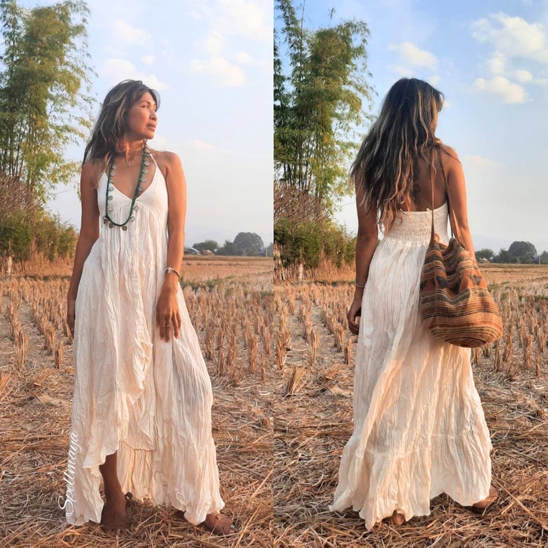 Bohemian Wedding Dress,Boho Maxi dress, Boho Halter maxi dress,Maternity maxi dress,Gown Maxi dress,Gypsy Maxi dress,Beach Maxi dress. 