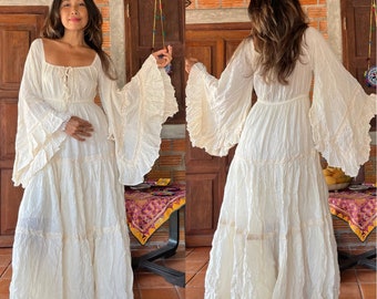 Boho Wedding Dress,Cotton Lace Trim Maxi Dress,White Wedding dress,Black Maxi dress,Maternity For Photoshoot Maxi dress,Photoshoot Outfits.