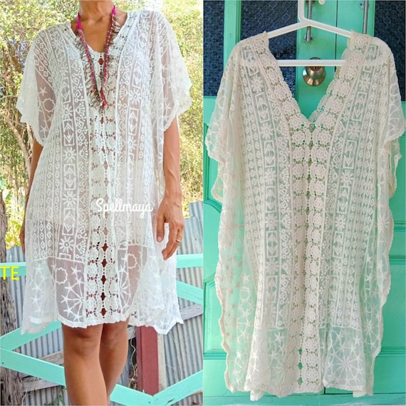 Lace caftan cheap