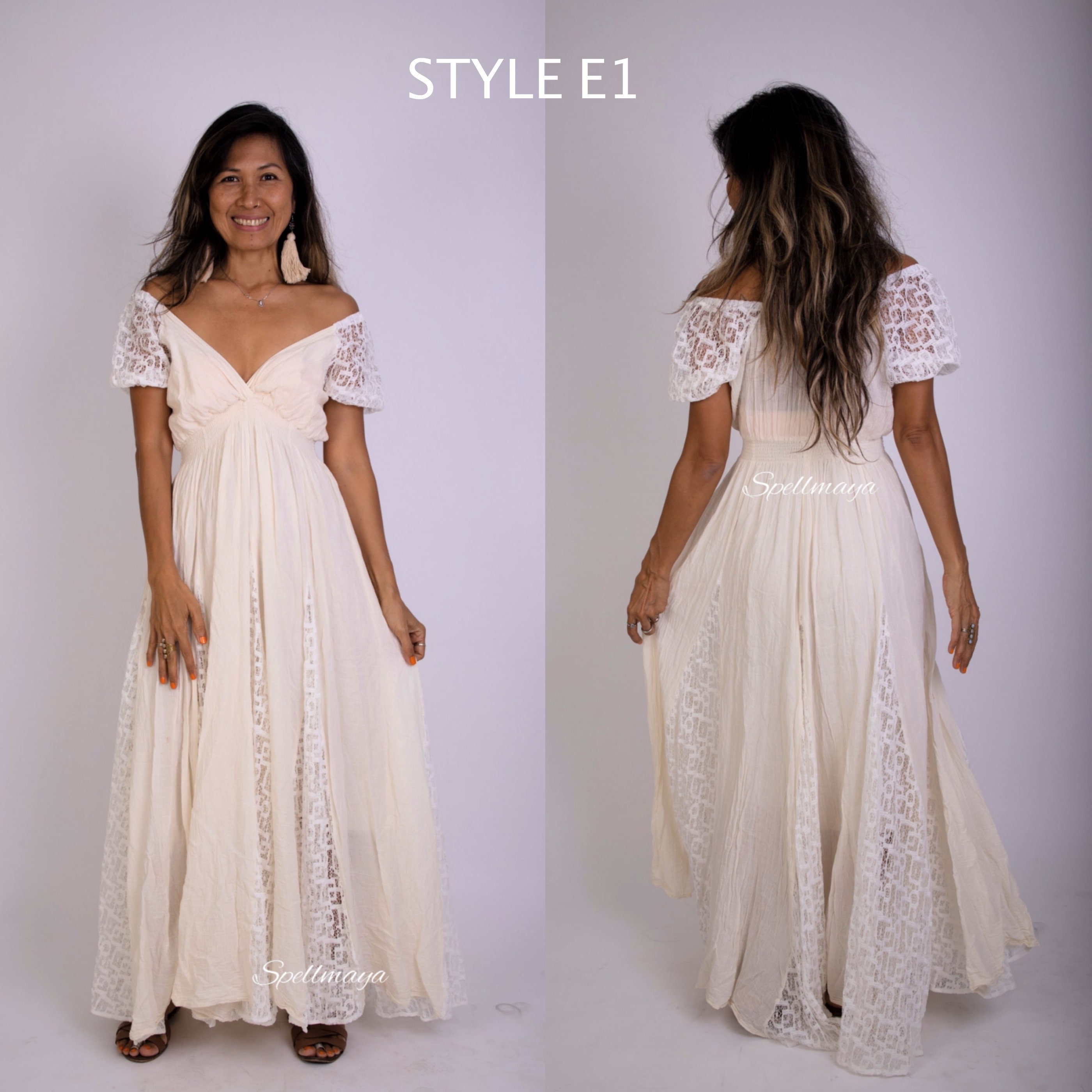 boho lace maxi