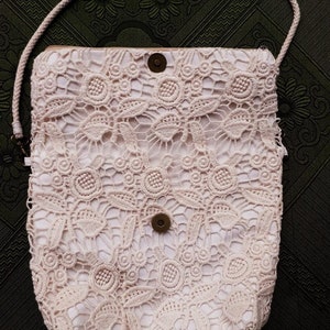Handgefertigte Spitze Umhängetasche/Boho Lace Geldbörse/Frauen Spitze Tasche/Festival Lace Cross Bag/Sommer Lace Bag/Taschen & Geldbörsen/Beach Lace Bag 4 Colors