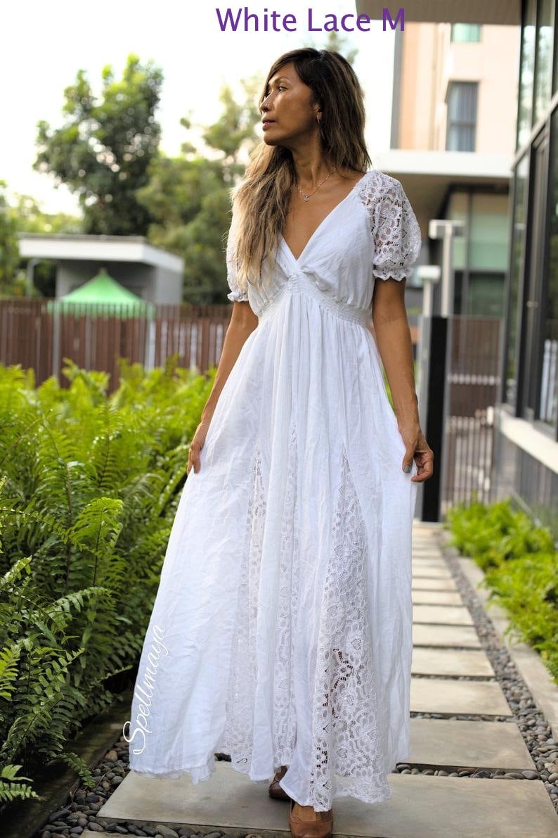 boho lace maxi