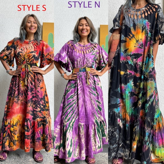 Robe coton tie and dye new arrivals