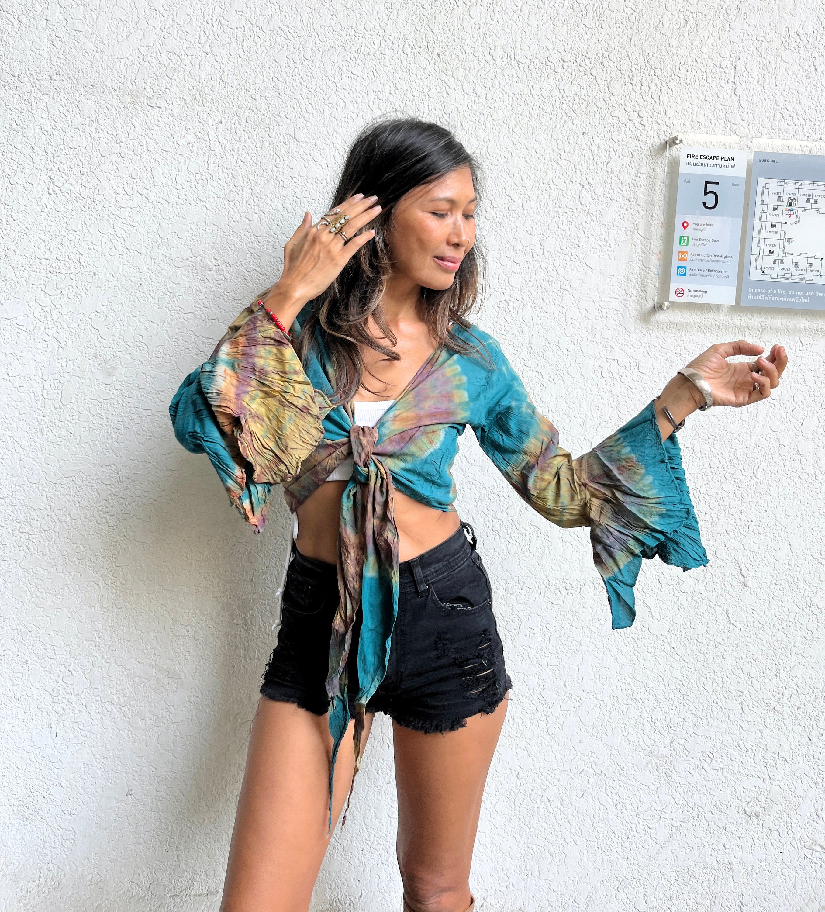 Boho Tie Dye Crop Top,festival Tie Dye Crop Top,beach Wear
