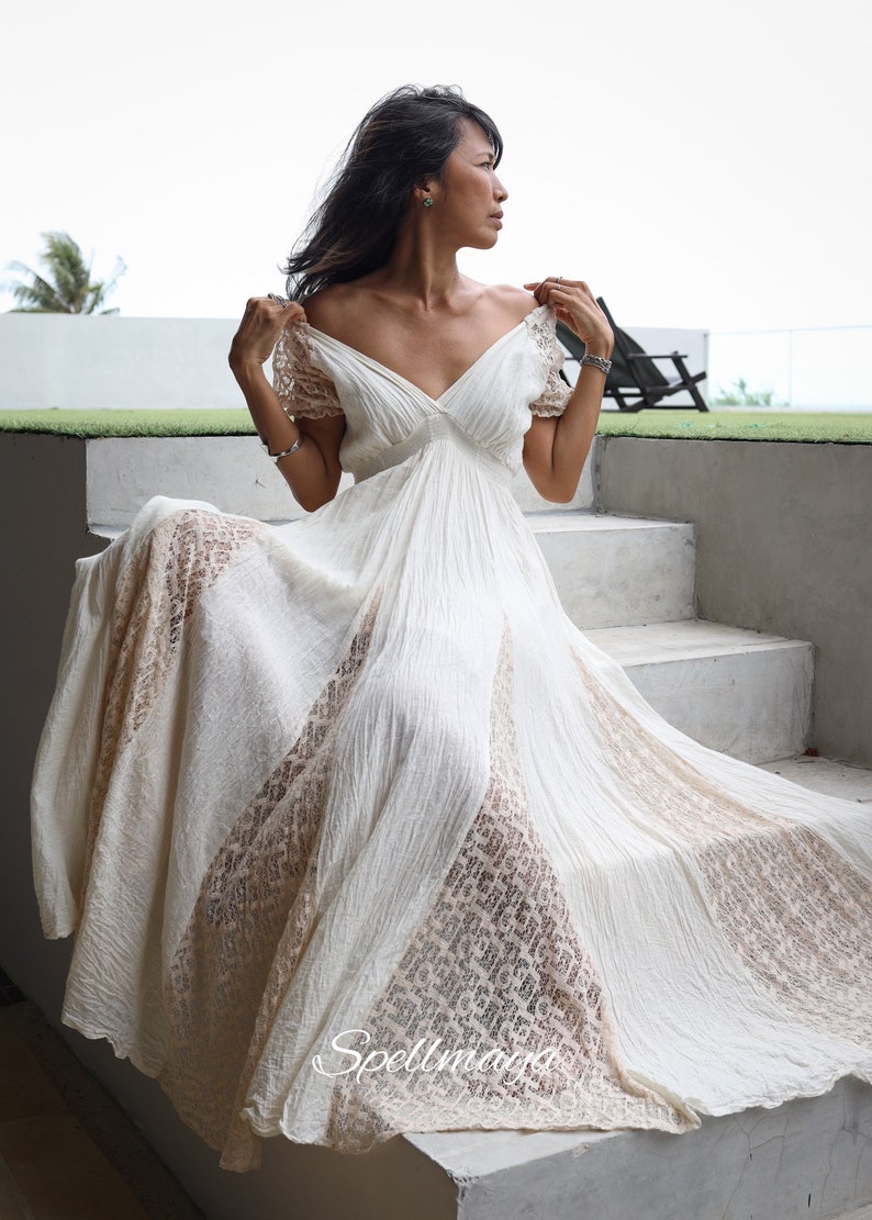 boho lace maxi
