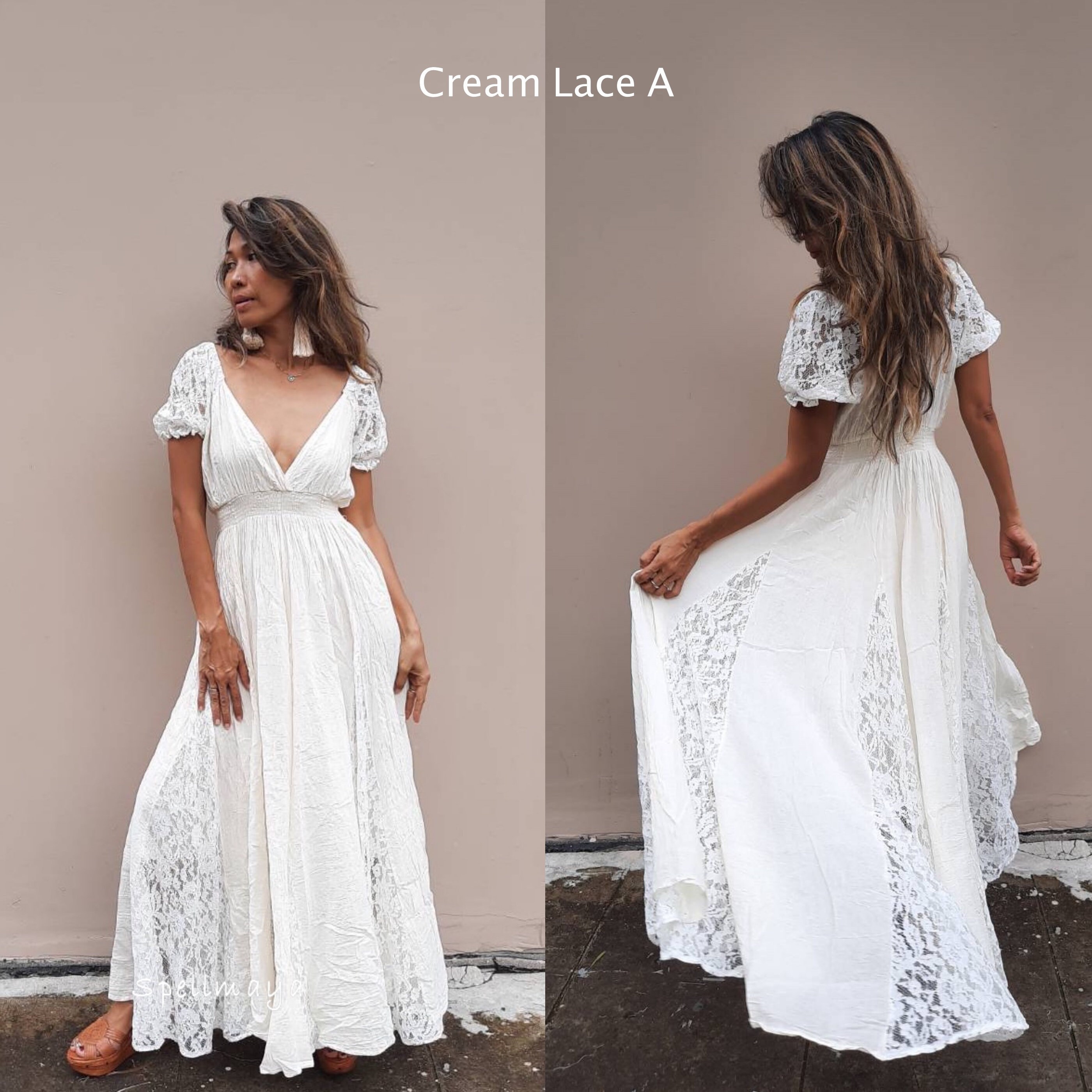 boho lace maxi