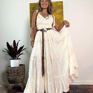 dissh white maxi dress ELENA BUTTERMILK LINEN MAXI DRESS – DISSH